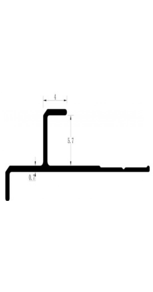 Алюминиевый профиль External-Corner-of-notch 5мм