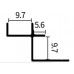 Алюминиевый профиль Doublel-Socket-internal-corner 8мм