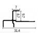 Алюминиевый профиль Exernal-corner-of-notch 8мм