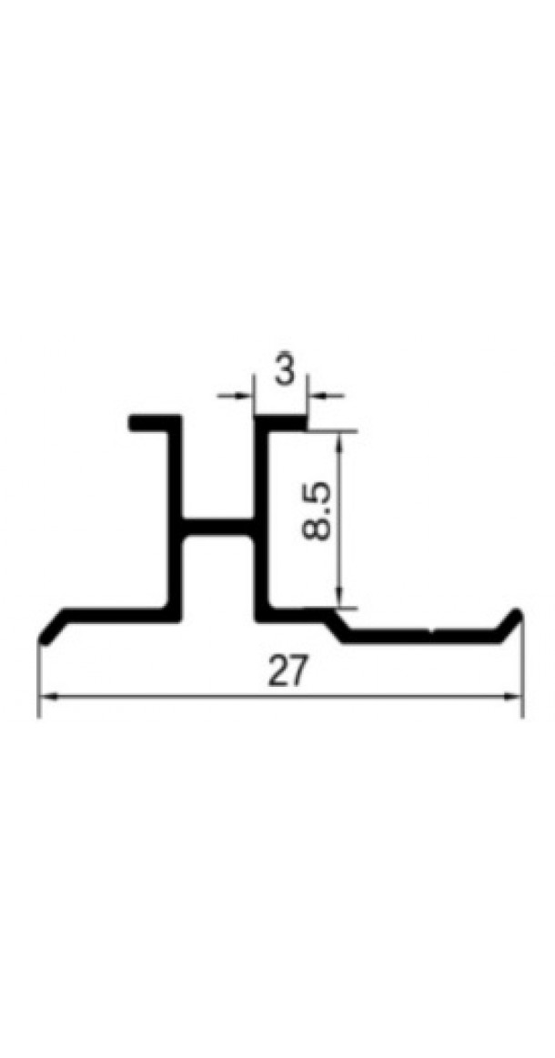 Алюминиевый профиль H-Type 8мм