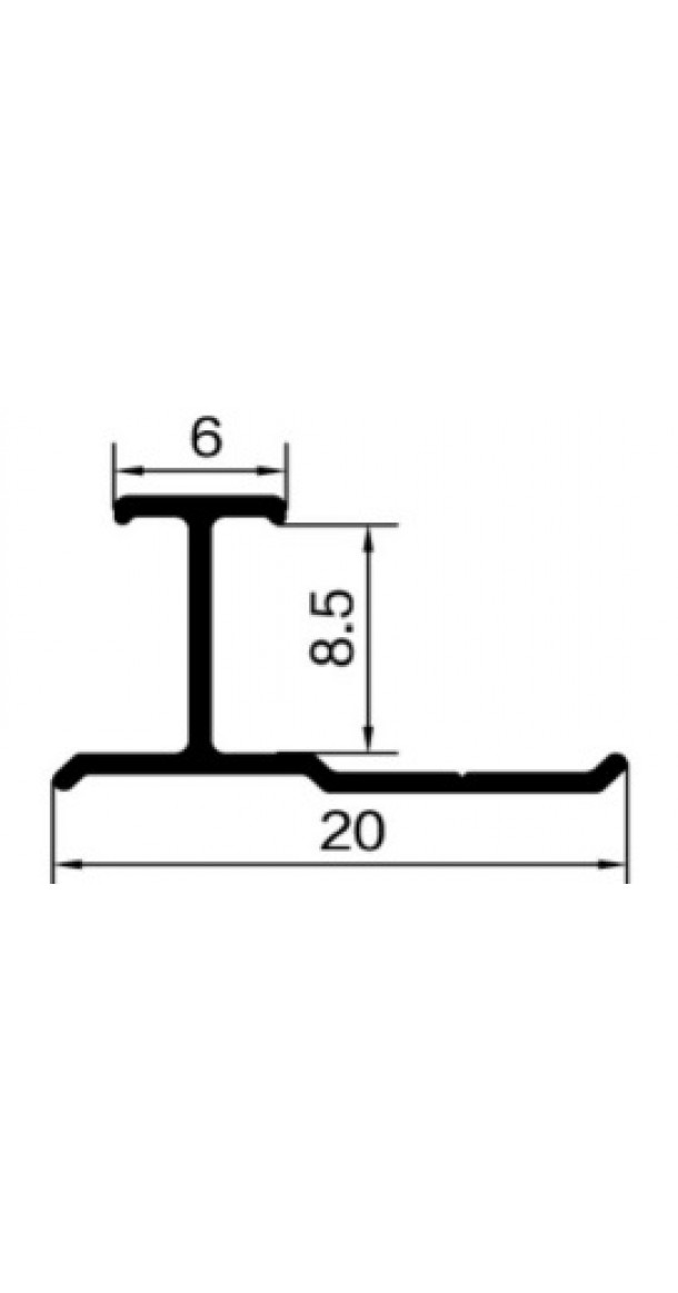 Алюминиевый профиль I-Type 8мм