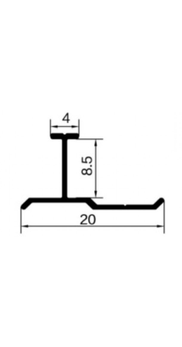 Алюминиевый профиль Narrow-edge-I-Type 8мм