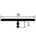 Алюминиевый профиль T-Shaped bar T-20 8мм